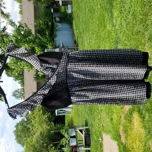 BCBG Woman's Black & White Mini Dress